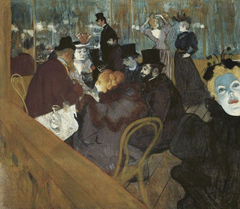 Au moulin rouge van Henri de Toulouse-Lautrec